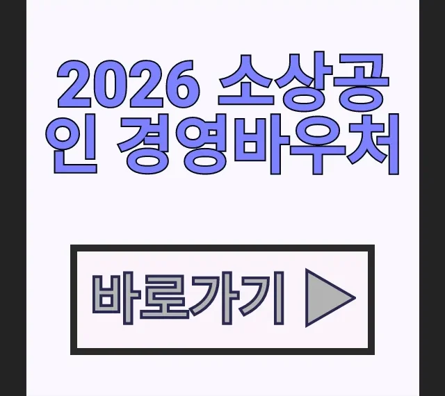 2026 소상공인 경영바우처 사용처 사용방법 잔액확인 총정리 2026 소상공인 경영바우처 사용처 사용방법 잔액확인 총정리