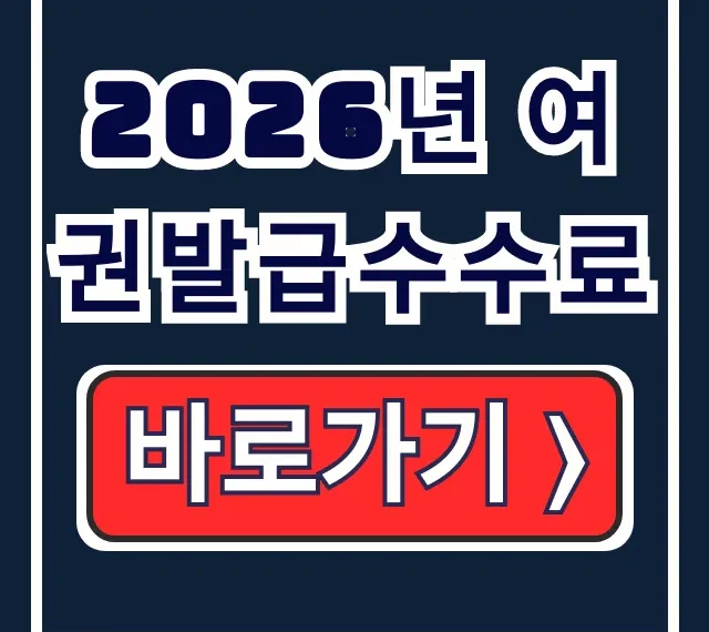 2026년 여권발급수수료 인상! 유형별 가격 2026년 여권발급수수료 인상! 유형별 가격