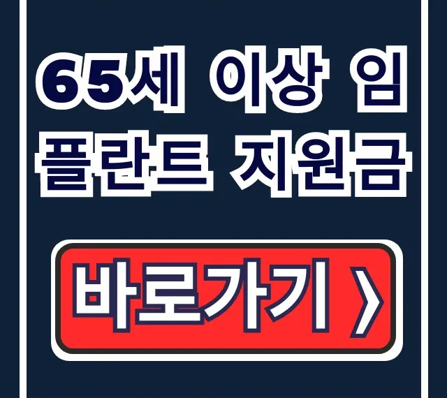 65세 이상 임플란트 지원금: 조건, 신청방법 총정리 65세 이상 임플란트 지원금: 조건, 신청방법 총정리