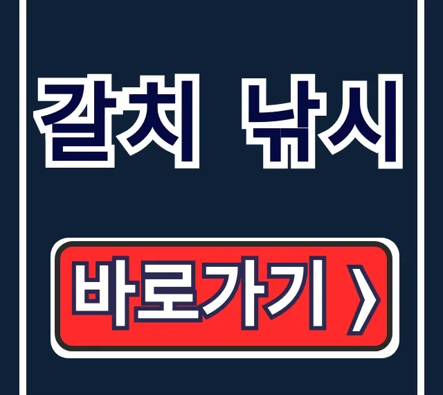 갈치 낚시 꿀팁! 선상 조황 및 준비물 총정리 갈치 낚시 꿀팁! 선상 조황 및 준비물 총정리