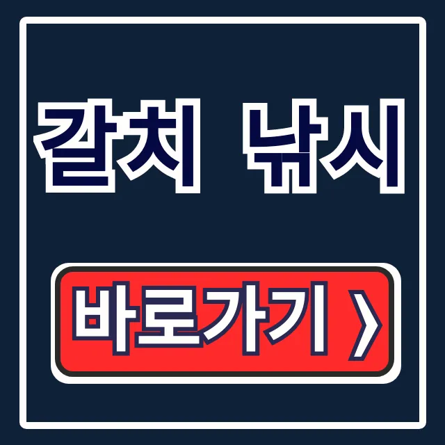 갈치 낚시 꿀팁! 선상 조황 및 준비물 총정리 갈치 낚시 꿀팁! 선상 조황 및 준비물 총정리