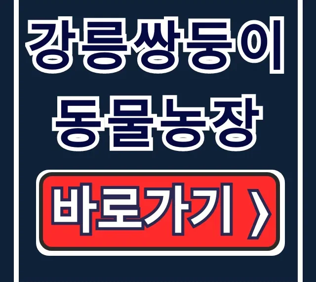 강릉쌍둥이동물농장 입장료 운영시간 생생정보 총정리! 강릉쌍둥이동물농장 입장료 운영시간 생생정보 총정리!
