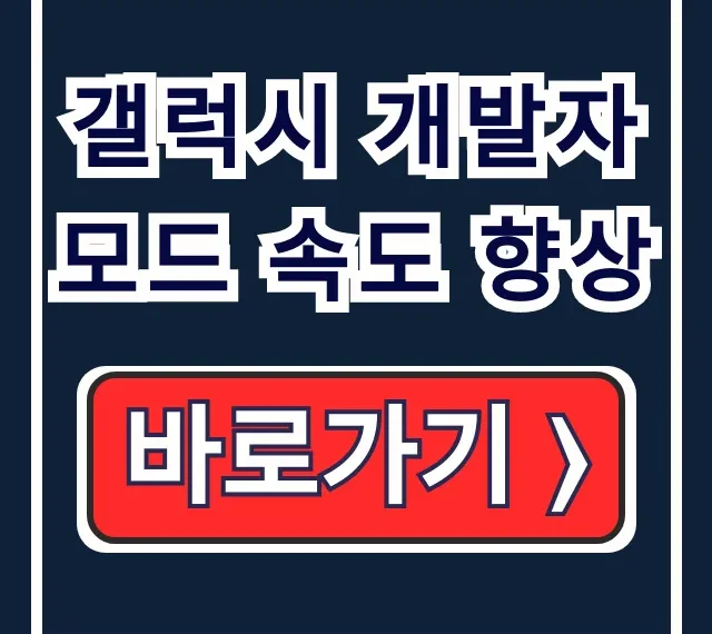 갤럭시 개발자모드 속도 향상! 느려짐 해결 애니메이션 배율 갤럭시 개발자모드 속도 향상! 느려짐 해결 애니메이션 배율