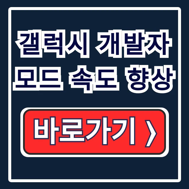 갤럭시 개발자모드 속도 향상! 느려짐 해결 애니메이션 배율 갤럭시 개발자모드 속도 향상! 느려짐 해결 애니메이션 배율