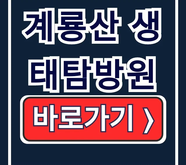 계룡산 생태탐방원 숙소 예약 꿀팁 총정리 계룡산 생태탐방원 숙소 예약 꿀팁 총정리