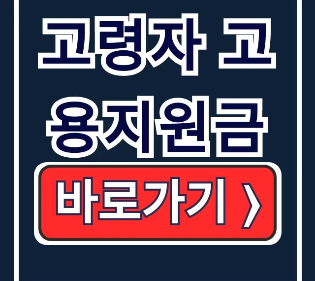 고령자 고용지원금 조건 대상 신청 총정리