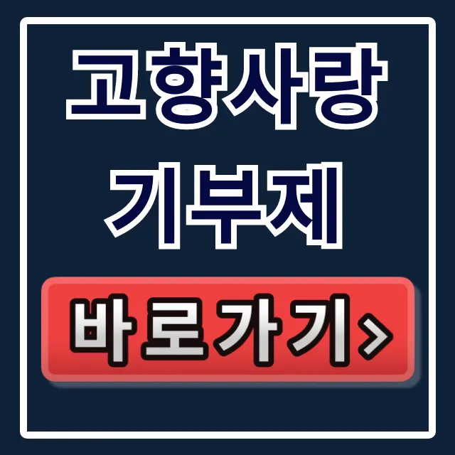 고향사랑기부제: 고향사랑e음 연말정산 영수증 총정리
