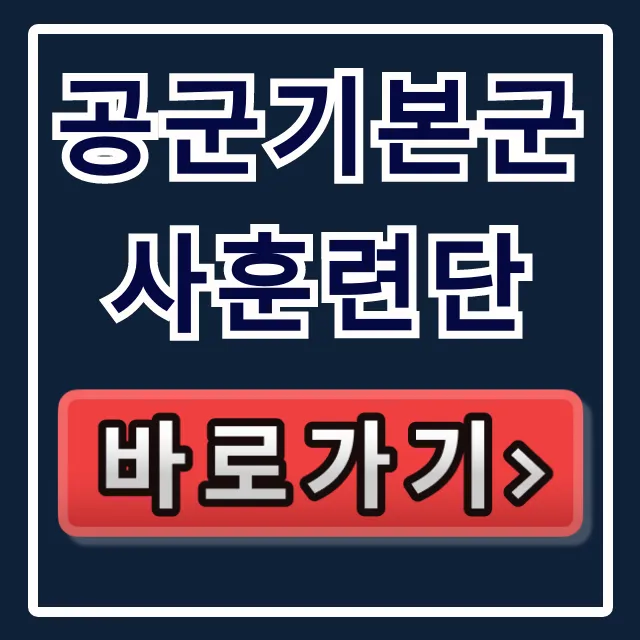 공군기본군사훈련단, 공군 입대 준비물부터 훈련까지 총정리 공군기본군사훈련단, 공군 입대 준비물부터 훈련까지 총정리
