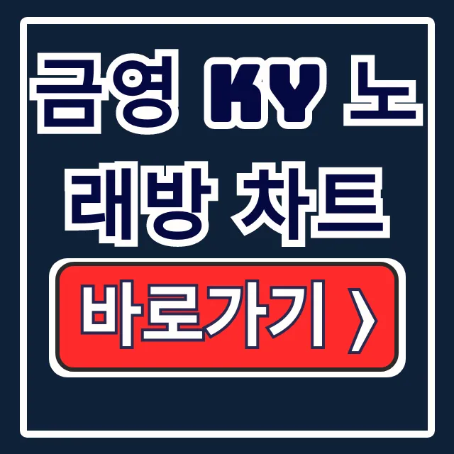 금영 KY 노래방 차트 인기곡 번호 금영 KY 노래방 차트 인기곡 번호