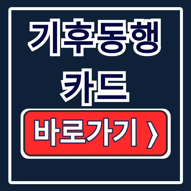 기후동행카드: 구매처, 등록, 충전 총정리! 기후동행카드: 구매처, 등록, 충전 총정리!