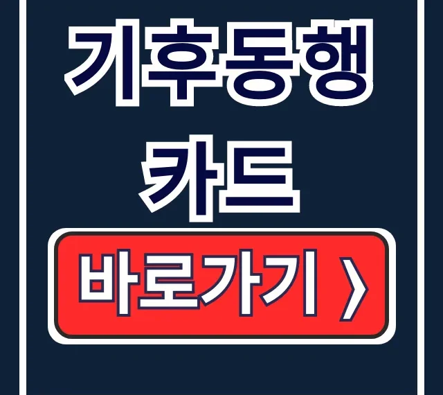 기후동행카드 구매처, 등록, 충전 총정리! 기후동행카드 구매처, 등록, 충전 총정리!