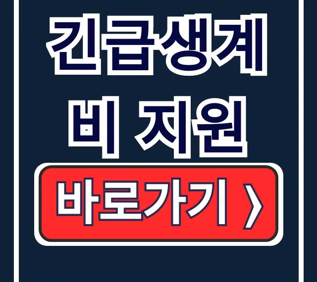 긴급생계비 지원 4인 가구 조건·신청방법