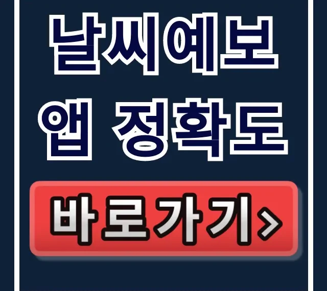 날씨예보 앱 정확도, 실시간 날씨 추천 앱 총정리