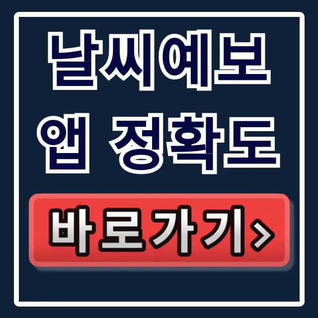 날씨예보 앱 정확도, 실시간 날씨 추천 앱 총정리