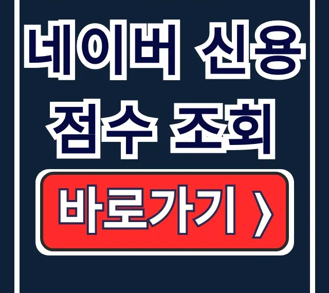 네이버 신용점수 조회, 하락 없이 네이버페이