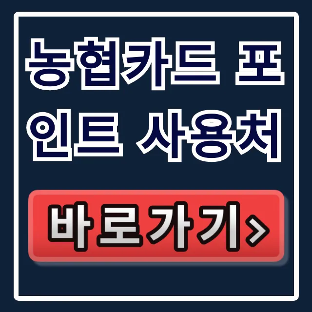 농협카드 포인트 사용처 총정리: NH포인트 세금 납부 꿀팁 농협카드 포인트 사용처 총정리: NH포인트 세금 납부 꿀팁