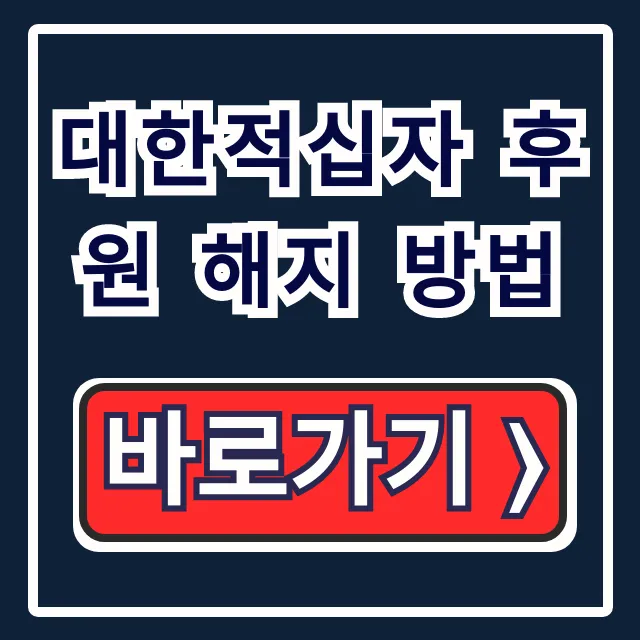 대한적십자 후원 해지 방법! 연말정산 영수증 꿀팁