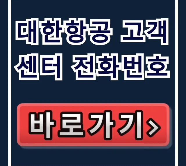 대한항공 고객센터 전화번호 24시간 채팅상담 총정리 대한항공 고객센터 전화번호 24시간 채팅상담 총정리