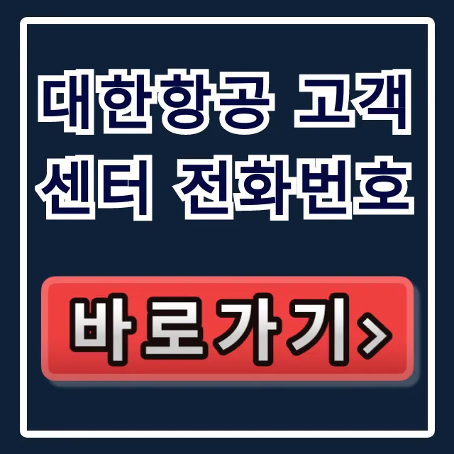 대한항공 고객센터 전화번호 24시간 채팅상담 총정리 대한항공 고객센터 전화번호 24시간 채팅상담 총정리