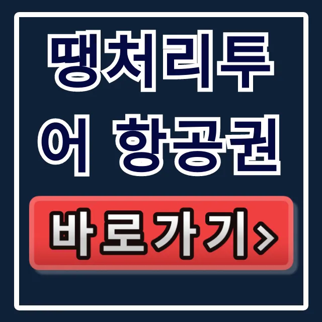 땡처리투어 항공권 초특가 잡는 비법 총정리