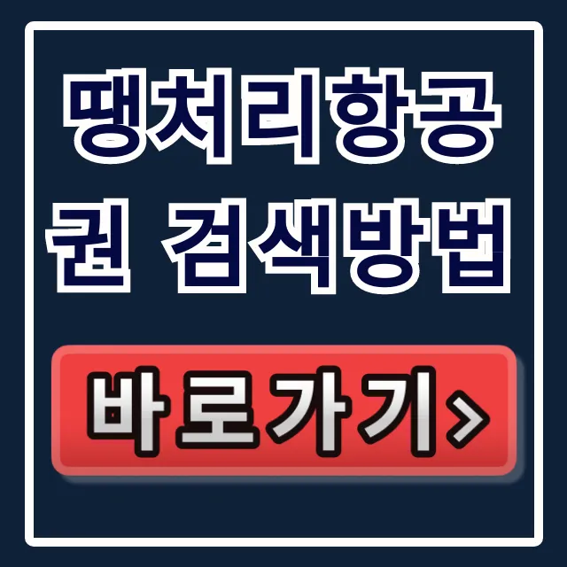 땡처리항공권 검색방법 최저가 찾는 꿀팁 땡처리항공권 검색방법 최저가 찾는 꿀팁