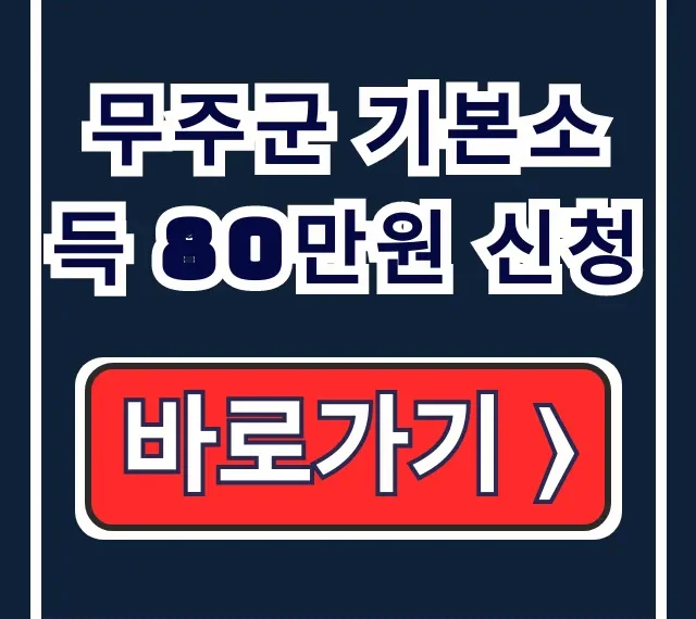 무주군 기본소득 80만원 신청! 자격, 기간, 대리 총정리