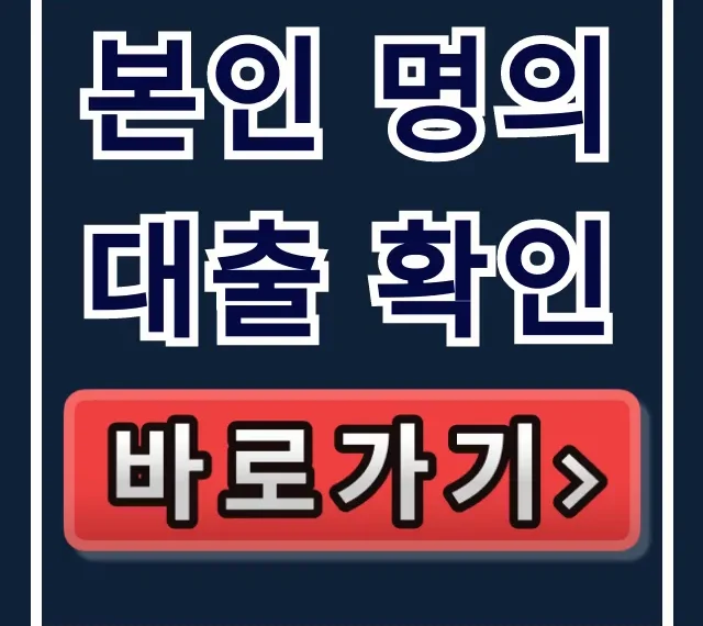 본인 명의 대출 확인, 숨은 채무 한 번에 조회!