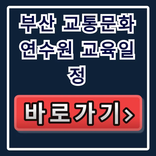 부산 교통문화연수원 교육일정 2024 총정리 부산 교통문화연수원 교육일정 2024 총정리