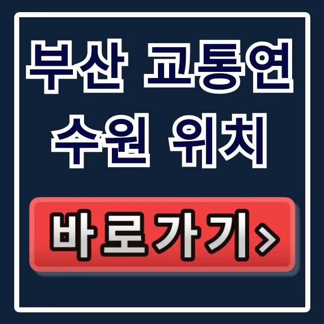 부산 교통연수원 위치 가는 길 총정리!