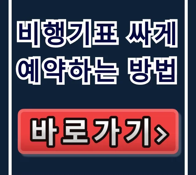 비행기표 싸게 예약하는 방법 최저가 꿀팁 총정리