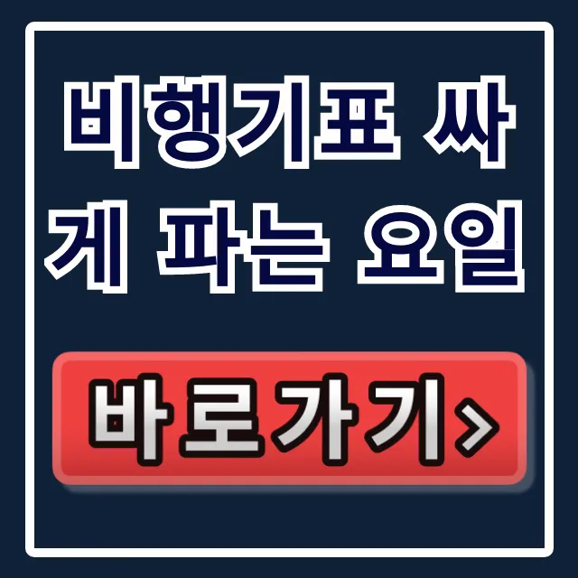 비행기표 싸게 파는 요일, 최저가 항공권 예약 꿀팁 비행기표 싸게 파는 요일, 최저가 항공권 예약 꿀팁