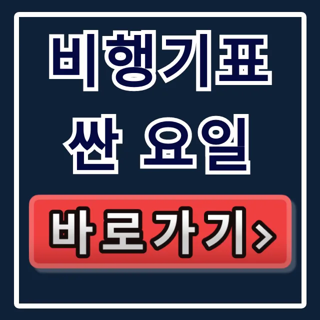비행기표 싼 요일, 해외여행 최저가 꿀팁 총정리 비행기표 싼 요일, 해외여행 최저가 꿀팁 총정리