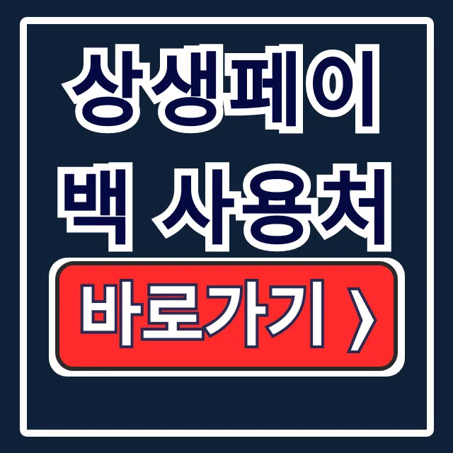 상생페이백 사용처, 10만원 혜택 사용방법 총정리 상생페이백 사용처, 10만원 혜택 사용방법 총정리