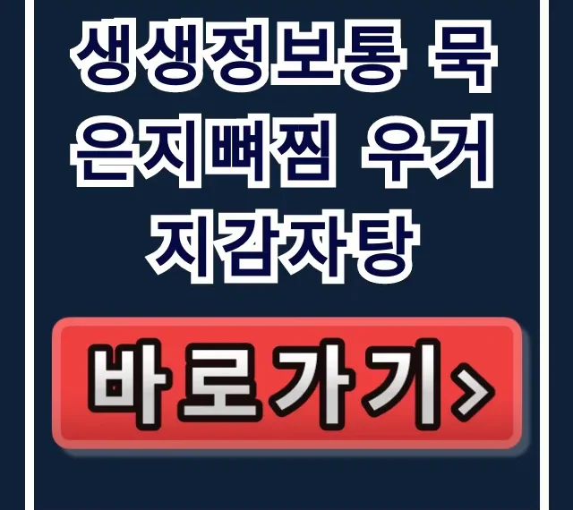 생생정보통 묵은지뼈찜 우거지감자탕 청주 3월 4일 후기
