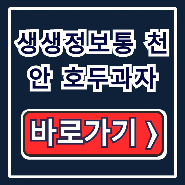 생생정보통 천안 호두과자 원조 택배 주문 완벽 가이드