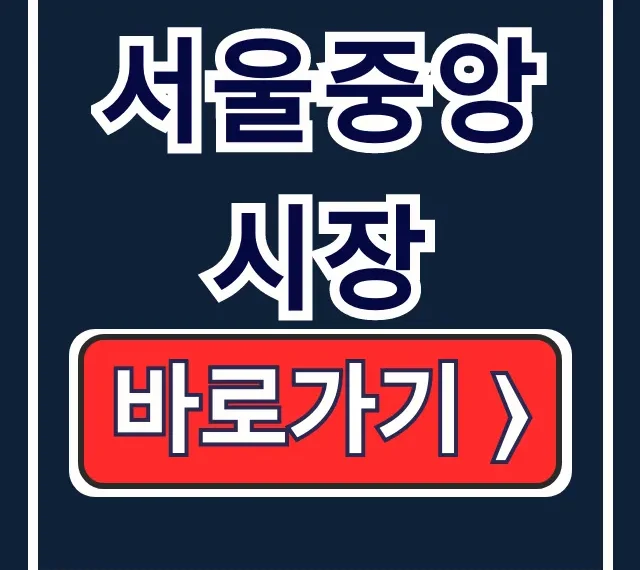 서울중앙시장 위치 주차 먹거리 완벽 가이드 서울중앙시장 위치 주차 먹거리 완벽 가이드