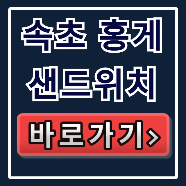 속초 홍게샌드위치, 동네한바퀴 설악로데오 꿀팁 속초 홍게샌드위치, 동네한바퀴 설악로데오 꿀팁