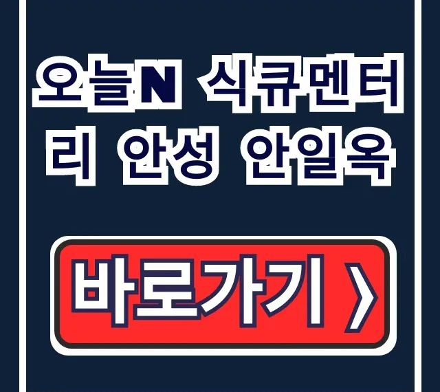 오늘N 식큐멘터리 안성 안일옥! 설렁탕 곰탕 위치 총정리