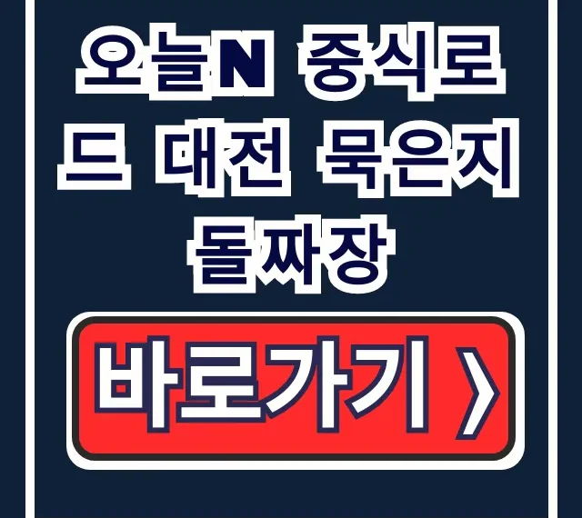 오늘N 중식로드 대전 묵은지 돌짜장 위치, 주문 총정리 오늘N 중식로드 대전 묵은지 돌짜장 위치, 주문 총정리