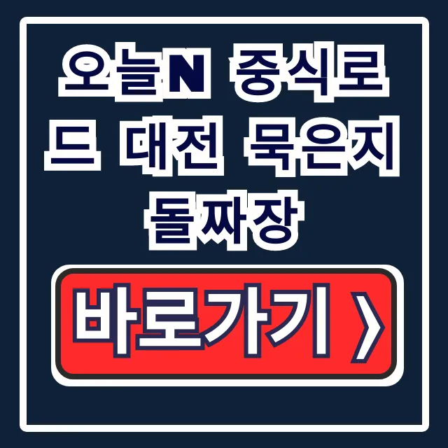 오늘N 중식로드 대전 묵은지 돌짜장 위치, 주문 총정리 오늘N 중식로드 대전 묵은지 돌짜장 위치, 주문 총정리