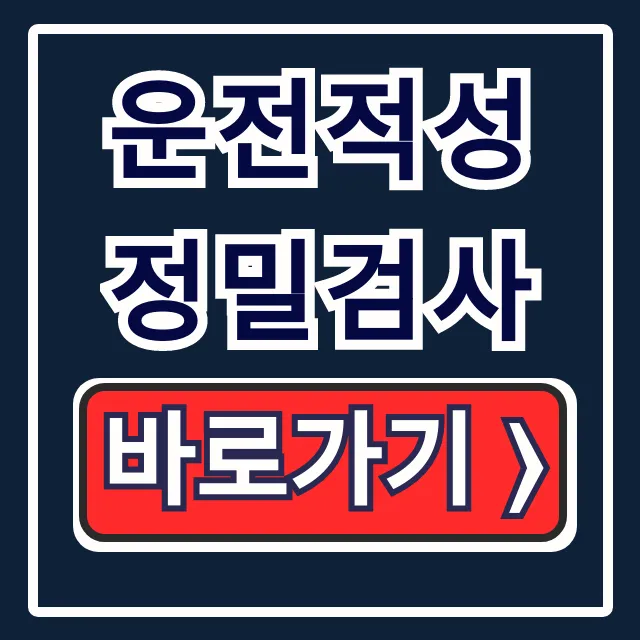 운전적성 정밀검사 예약, 차이 & 사업용 총정리 운전적성 정밀검사 예약, 차이 & 사업용 총정리