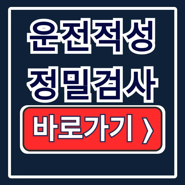 운전적성정밀검사: 예약, 유효기간, 사진규격 완벽 정리 운전적성정밀검사: 예약, 유효기간, 사진규격 완벽 정리