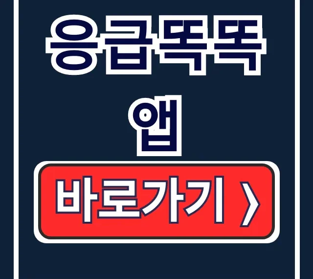 응급똑똑 앱: 응급실 병원 찾기 사용법 완전 정복 응급똑똑 앱: 응급실 병원 찾기 사용법 완전 정복