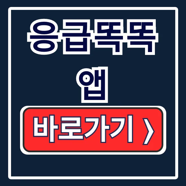 응급똑똑 앱: 응급실 병원 찾기 사용법 완전 정복 응급똑똑 앱: 응급실 병원 찾기 사용법 완전 정복