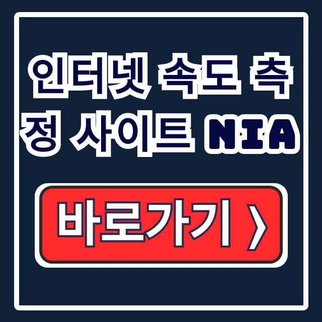 인터넷 속도 측정 사이트 NIA: 느려짐 원인 분석