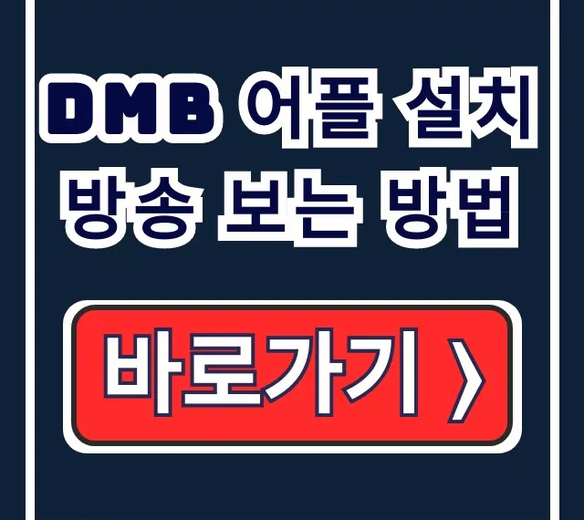 인터넷 없이 DMB 어플 설치! 실시간 TV 방송 보는 법