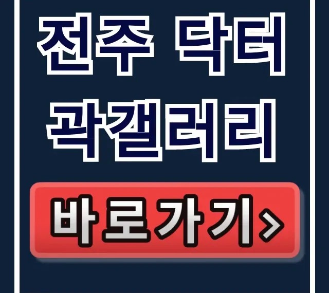 전주 닥터곽갤러리: 주소, 운영시간, 주차 총정리