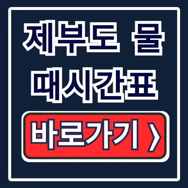 제부도 물때시간표! 오늘 통행시간 바닷길 꿀팁