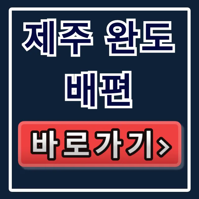 제주 완도 배편, 호구 피하는 직원의 최저가 꿀팁!