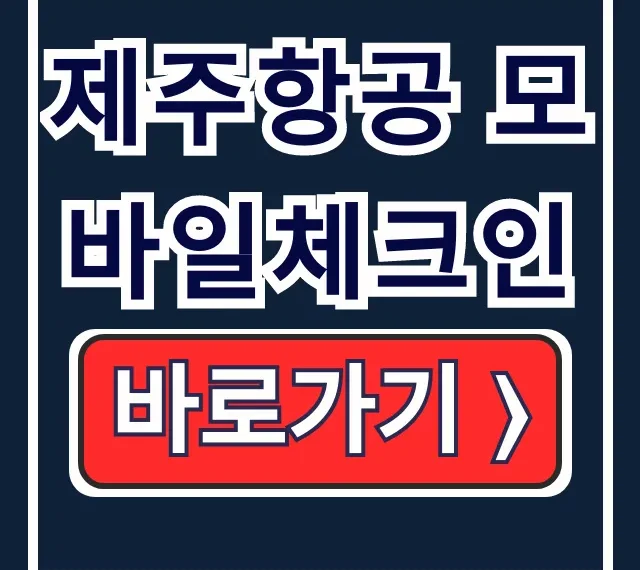 제주항공 모바일체크인 셀프백드랍 모바일 탑승권 방법 제주항공 모바일체크인 셀프백드랍 모바일 탑승권 방법